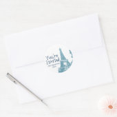 Eiffel Tower Envelope Seal Sticker (Envelop)