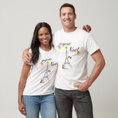 Eiffel Tower Flag van Frankrijk Joyeux Noel T-shirt (Unisex)