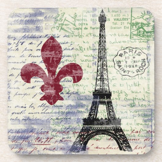 Eiffel Tower France Onderzetters (Voorkant)