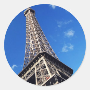 Eiffel Tower France Travel Photography Ronde Sticker