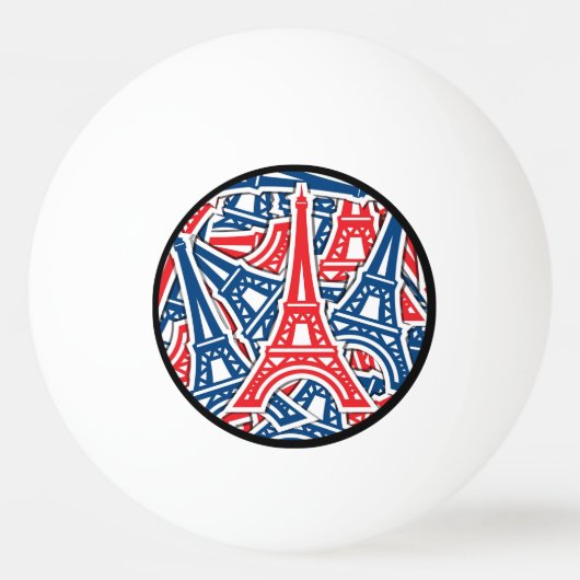 Eiffel Tower, Frankrijk Pattern Pingpongballen (Voorkant)