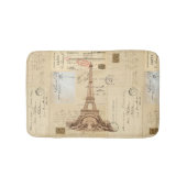 Eiffel Tower Frans Briefkaart Bathmat Badmat (Voorkant)