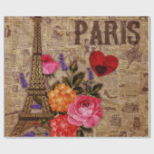 Eiffel Tower  Frans Cadeaupapier (Vlak)