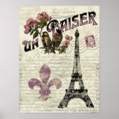 Eiffel Tower  Frans Poster (Voorkant)