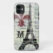 Eiffel Tower  Franse iPhone Case (Achterkant)