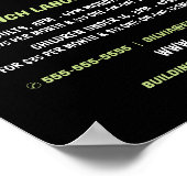 Eiffel Tower, Franse taalcursus Adverteren Poster (Hoek)