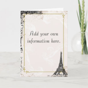 Eiffel Tower French Stationery Notitiekaartje