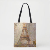 Eiffel Tower, gemaakt door Georges Seurat, Kunst Draagtas (Voorkant)