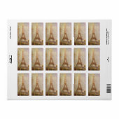 Eiffel Tower, gemaakt door Georges Seurat, Kunst Etiket (Full Sheet)