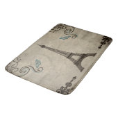 Eiffel Tower Grunge Bath Mat (Gekanteld)