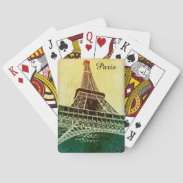 Eiffel Tower in Paris, France Pokerkaarten