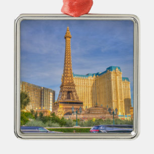 Eiffel Tower Las Vegas Limousine Nevada Metalen Ornament