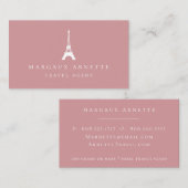 Eiffel Tower Logo Blush Visitekaartje (Voorkant / Achterkant)