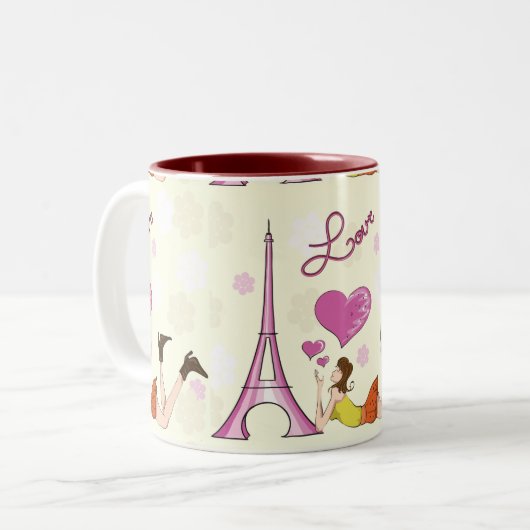 EIFFEL TOWER LOVE MUG (Devant gauche)