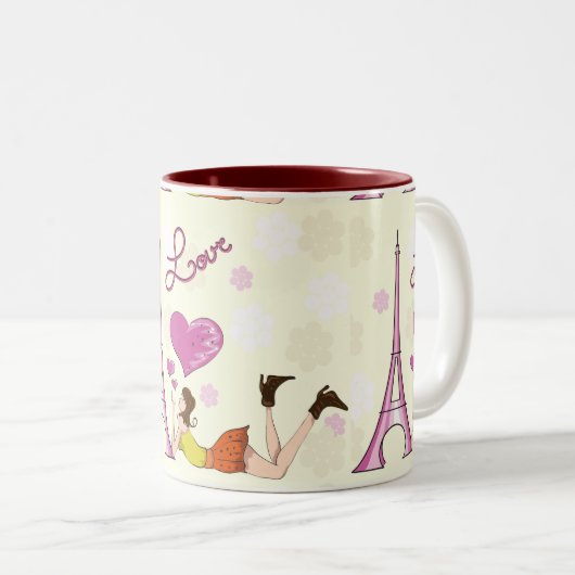 EIFFEL TOWER LOVE MUG (Devant droit)