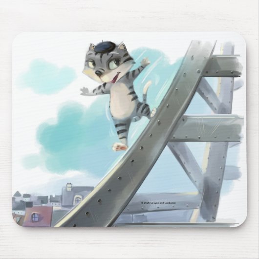 Eiffel Tower Mousepad Muismat (Voorkant)