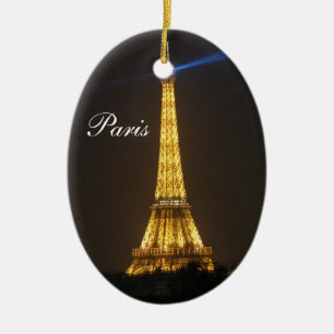Eiffel Tower nacht Keramisch Ornament
