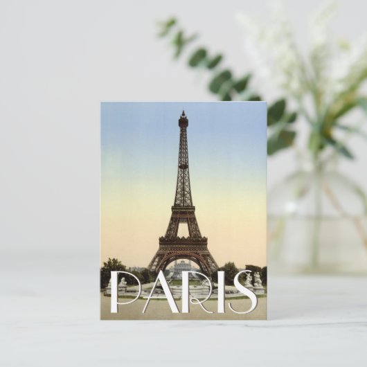 Eiffel Tower, Parijs, Aangepaste tekst Frankrijk Briefkaart (Staand voorkant)