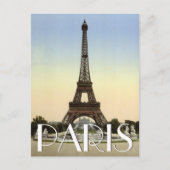 Eiffel Tower, Parijs, Aangepaste tekst Frankrijk Briefkaart (Voorkant)