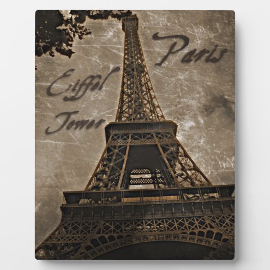 Eiffel Tower, Parijs - Art Plaque Fotoplaat (Voorkant)