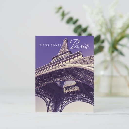 Eiffel Tower, Parijs Briefkaart (Staand voorkant)