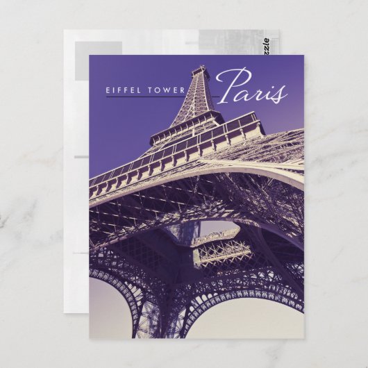 Eiffel Tower, Parijs Briefkaart (Voorkant / Achterkant)