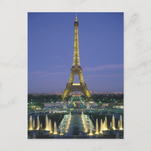 Eiffel Tower, Parijs, Frankrijk 2 Briefkaart (Voorkant)