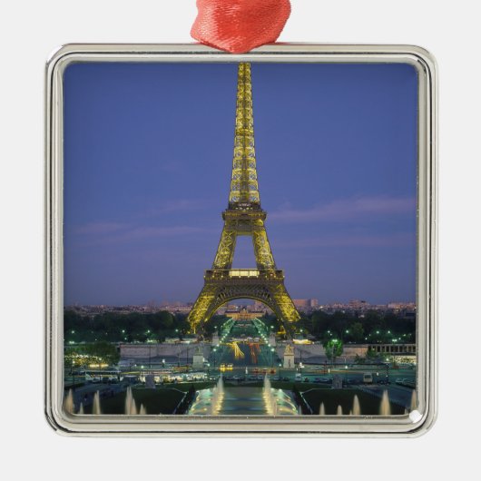 Eiffel Tower, Parijs, Frankrijk 2 Metalen Ornament (Voorkant)