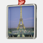 Eiffel Tower, Parijs, Frankrijk 2 Metalen Ornament (Links)