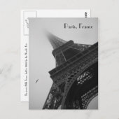 Eiffel Tower, Parijs Frankrijk Briefkaart (Voorkant / Achterkant)