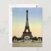 Eiffel Tower, Parijs, Frankrijk Briefkaart (Voorkant / Achterkant)