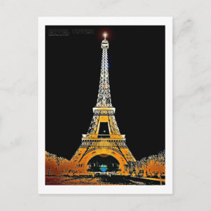 Eiffel Tower, Parijs, Frankrijk Briefkaart