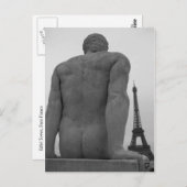 Eiffel Tower, Parijs Frankrijk Briefkaart II (Voorkant / Achterkant)