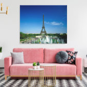 Eiffel Tower, Parijs, Frankrijk Canvas Afdruk (Insitu (Woonkamer))