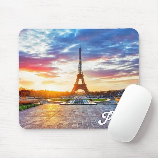 Eiffel Tower, Parijs, Frankrijk Muismat (Met muis)