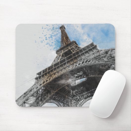 Eiffel Tower, Parijs, Frankrijk Muismat (Met muis)
