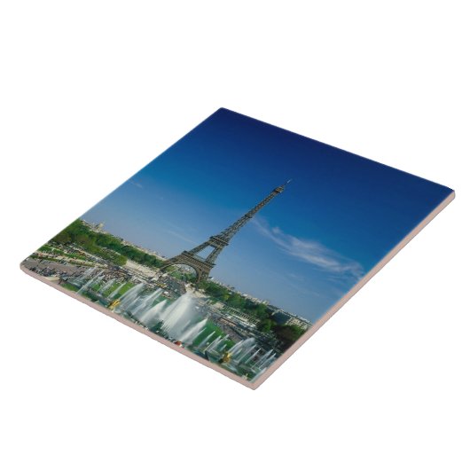 Eiffel Tower, Parijs, Frankrijk Tegeltje (Zijkant)