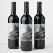 Eiffel Tower, Parijs, Frankrijk Wijn Etiket (Flessen)