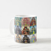 Eiffel Tower, Parijs, Franse Collage Coffee Mok (Voorkant links)