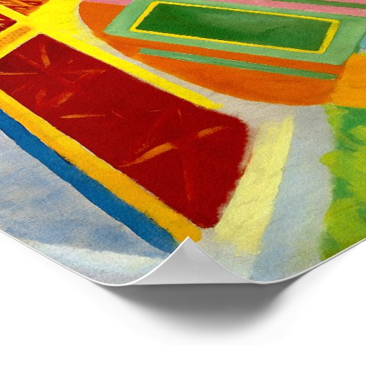 Eiffel Tower, Parijs -  schilderen door Delaunay Poster (Hoek)