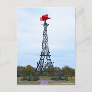 Eiffel Tower, Parijs, Texas Briefkaart