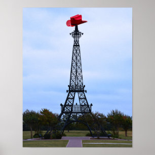Eiffel Tower, Parijs, Texas Poster