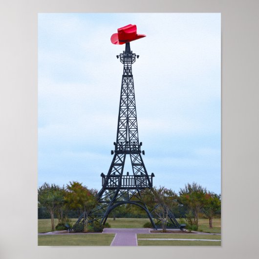 Eiffel Tower, Parijs, Texas Poster (Voorkant)