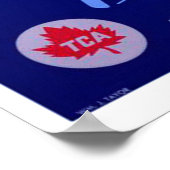 Eiffel Tower Paris Air Travel Adverteren Poster (Hoek)