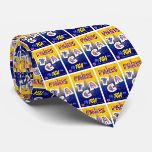 Eiffel Tower Paris Air Travel Adverteren Stropdas