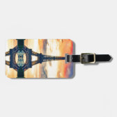 Eiffel Tower Paris Avond European Travel Bagagelabel (Voorkant horizontaal)