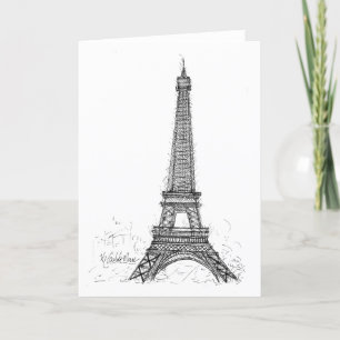 Eiffel Tower Paris Bedankkaart