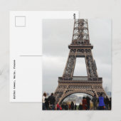 Eiffel Tower Paris Briefkaart (Voorkant / Achterkant)
