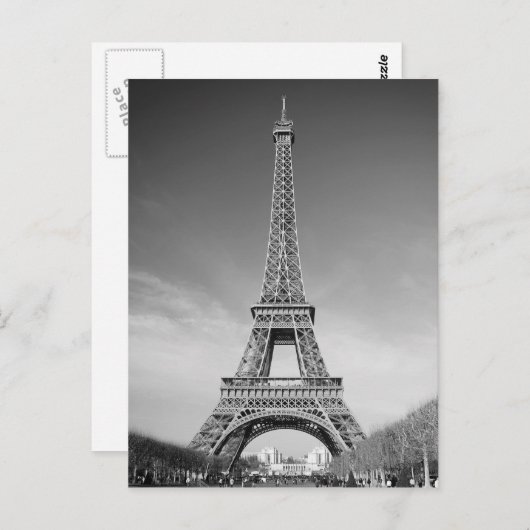 Eiffel Tower Paris Briefkaart (Voorkant / Achterkant)