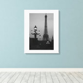 Eiffel Tower Paris Canvas Afdruk (Insitu (Houten vloer))